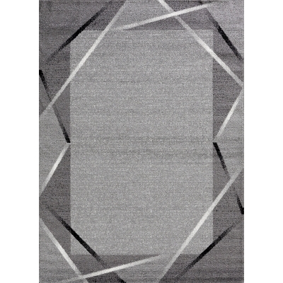 Tapis De Salon Santana Gris Noir Blanc 200x280cm