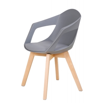 CHANDRA grises 2 chaises contemporaines CHANDRA 2 contemporaines grises chaises SUzqpMLGV