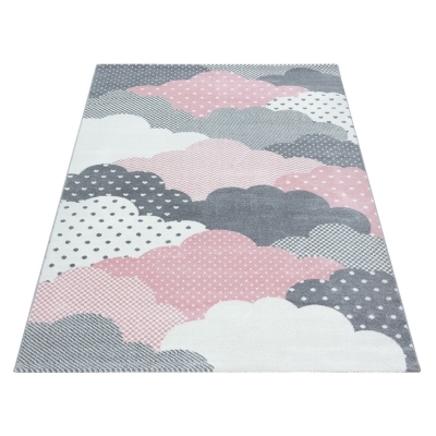 CLOUD - Tapis chambre enfant 080 x 150 cm - rose